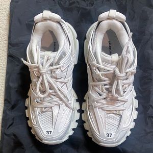 Balenciaga White Track Sneakers Size 37 US 7